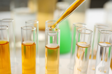 Testing dirty water in a laboratory