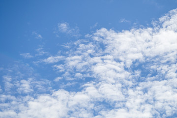 Sky on a cloudy day in the morning.