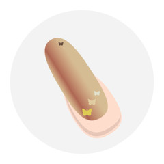 Nageldesign - Schmetterlinge