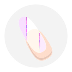 Nageldesign Rosa-Lila-Weiß