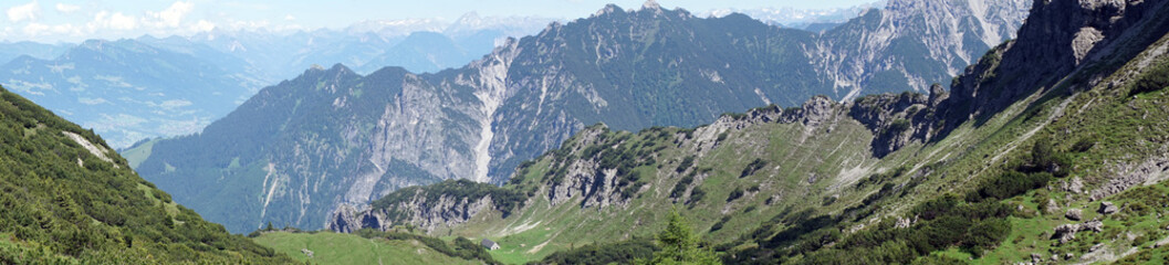 Naklejka premium Panorama in Lichtenstein