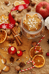 baking christmas cookies