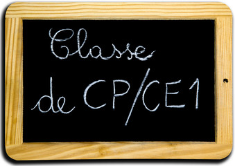 Ardoise "Classe de CP-CE1"