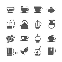 Tea vector icons