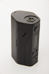 Fototapeta premium Dismantled parts of the electronic cigarette on a white backgrou