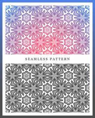 Original seamless pattern, high quality. Rhythmic pattern, based on symmetry