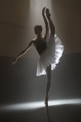 Ballerina in the white tutu