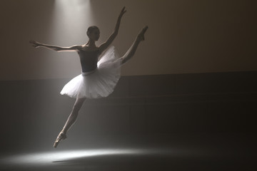 Ballerina in the white tutu