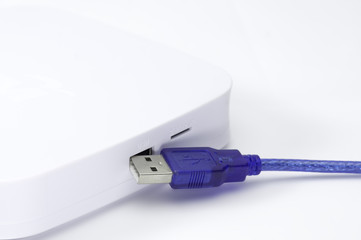 USB cable unplug from the usb port