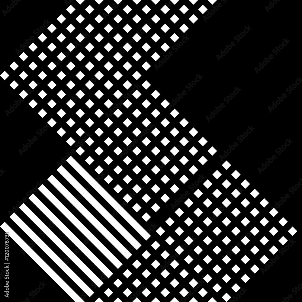 Aufkleber grid, mesh irregular repeatable pattern, black white texture