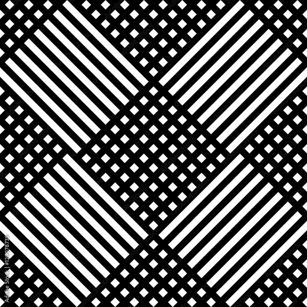 Aufkleber grid, mesh irregular repeatable pattern, black white texture