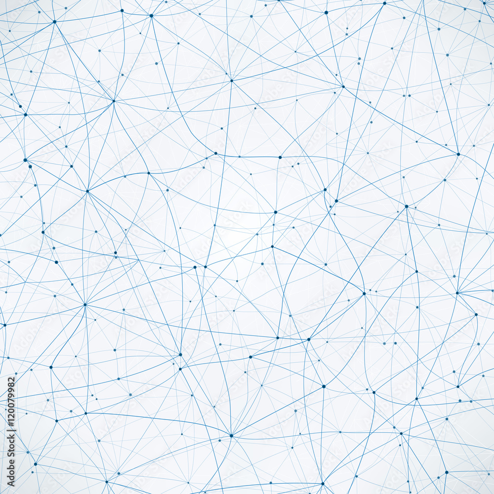 Aufkleber Abstract neuron wire background - EPS10 vector