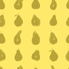 Pears seamless pattern