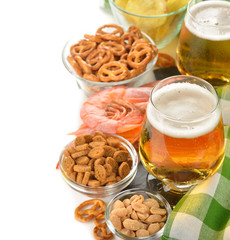 Beer and snacks