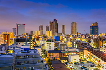 Fototapeta premium Kawasaki, Japan Skyline