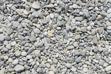 Close-up view of grey pebble as background.