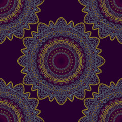 Mandala seamless pattern. Vintage design for printing.