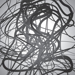 More lines, abstract composition, abstract background, a tangle shapes, vector design art