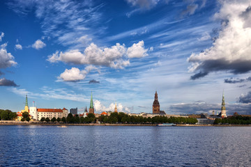 Fototapeta na wymiar The capital city of Riga Latvia