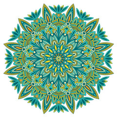 Mandala vintage design for printing. Tribal ornament.