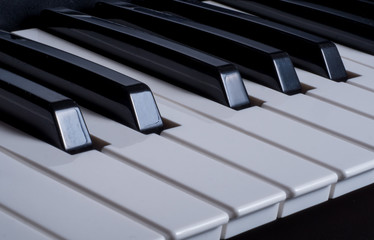 Piano Keys close up