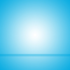 Light blue gradient abstract background. Empty room for display product