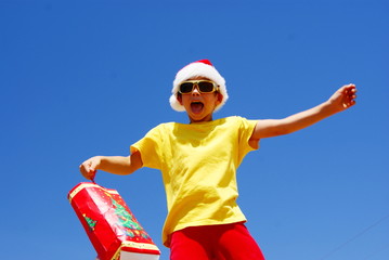 Obraz premium christmas boy