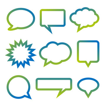 Colorful Speech Bubbles