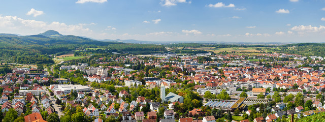 Panorama Metzingen (Schwäbische Alb) - obrazy, fototapety, plakaty