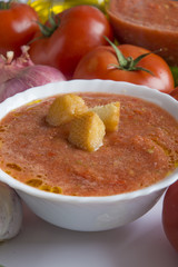 Gazpacho typical food spanish
