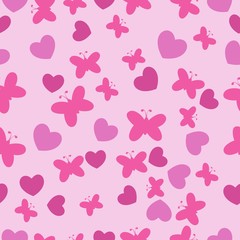 Pink Baby seamless pattern