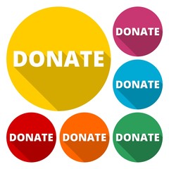 Donate sign icon