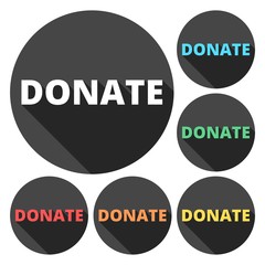 Donate sign icon