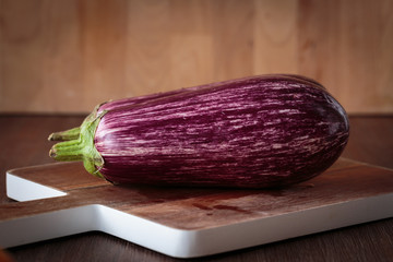 Fresh raw purple eggplants