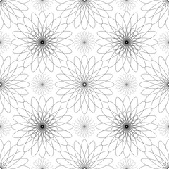 Monochrome elegant seamless pattern