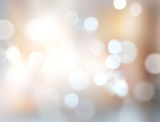 Xmas new year winter blurred lights illustration background.