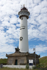 Leuchtturm J.C.J. van Speijk in Egmond aan Zee in Nordholland, Niederlande