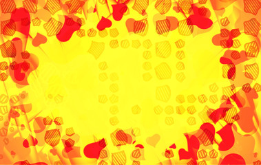 Abstract love background full of hearts. Valentine s day frame for card with copyspace