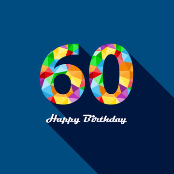 "HAPPY 60th BIRTHDAY" Card