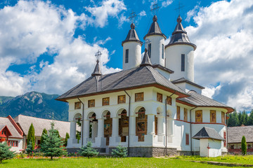 Fototapeta na wymiar Beautiful monastery Cheia in Brasov- Prahova, Romania