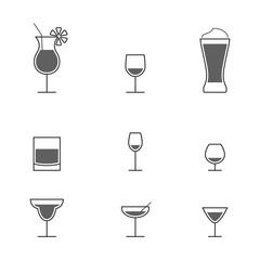 alcohol drinks icons