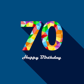 "HAPPY 70th BIRTHDAY" Card