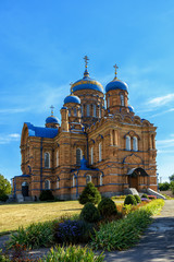 Fototapeta na wymiar Cathedral of the Nativity of the Virgin. Kozelshchyna, Poltavska