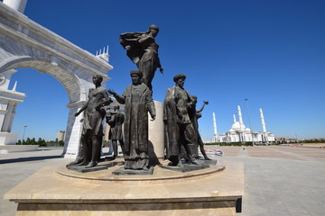View in Independence Square in Astana, capital of Kazakhstan