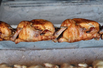 Kömürde tavuk ızgara