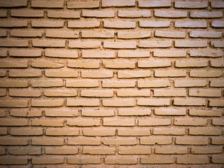Obraz premium Bright texture pattern of orange red brick wall background.