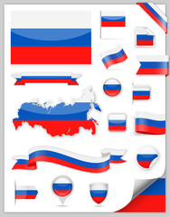 Russia Flag Set - Vector Collection