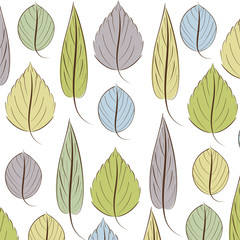 leaves background natural plant colorful decoration vector illustration