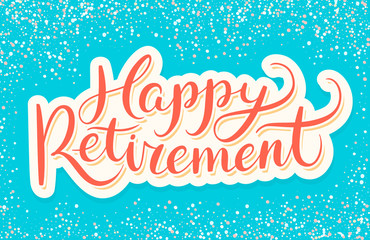 Happy Retirement banner.