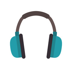 headphone industrial security safecty protection equipment vector illustration